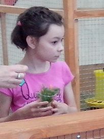 2015-06-20, девочка в контактном зоопарке